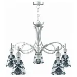 Подвесная люстра Lamp4You Eclectic 14 M2-05-CR-LMP-O-2 Цвет арматуры хром Цвет плафонов черно-белый от ImperiumLoft