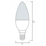 Лампа светодиодная Horoz Electric HL4360L E14 6Вт 6400K HRZ00000025 от ImperiumLoft