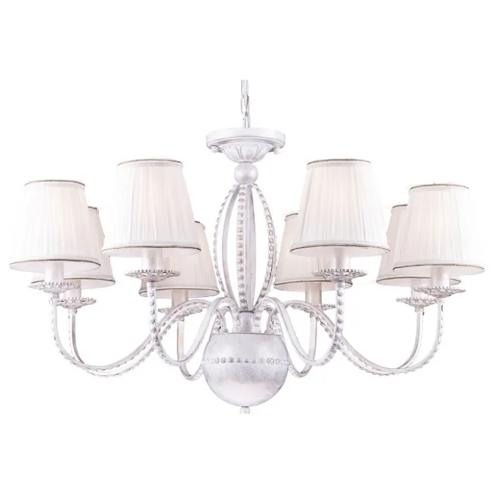 Подвесная люстра Arte Lamp Calamaro A2046LM-8WG Цвет арматуры золото Цвет плафонов белый от ImperiumLoft