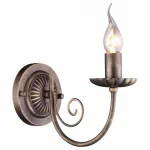 Бра Arte Lamp Dolce A3057AP-1BR Цвет арматуры коричневый Цвет плафонов белый