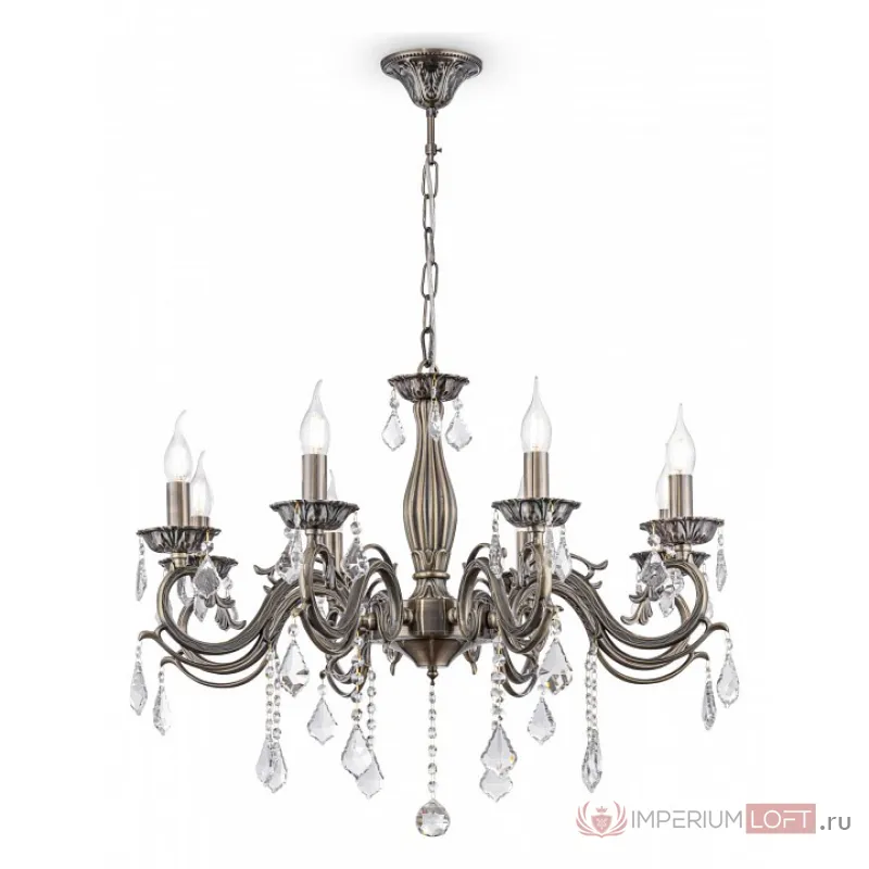 Подвесная люстра Maytoni Bronze 4 RC245-PL-08-R Цвет арматуры бронза Цвет плафонов прозрачный от ImperiumLoft