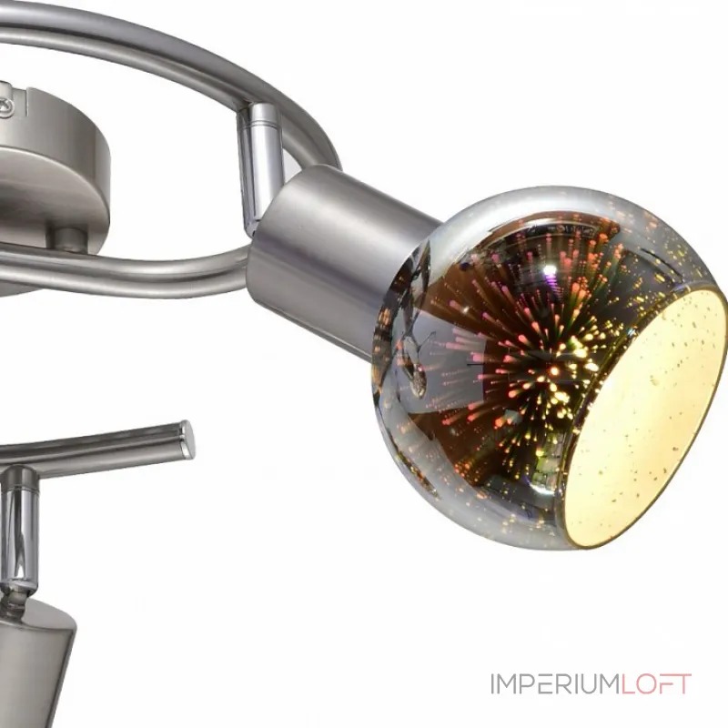 Спот Arte Lamp Illusione A6125PL-3SS Цвет арматуры серебро Цвет плафонов разноцветный