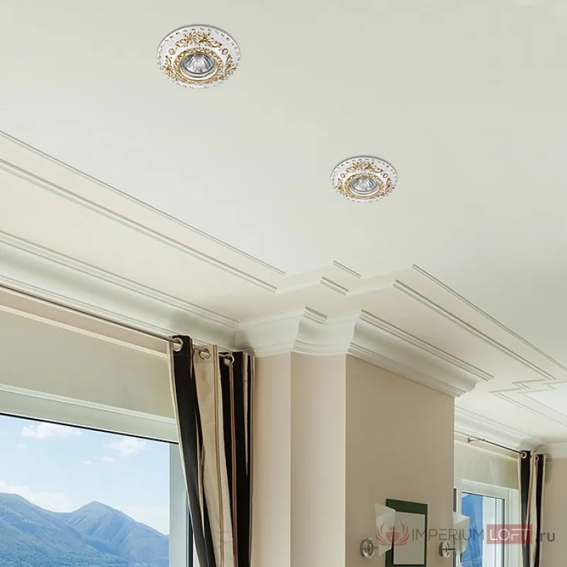 Встраиваемый светильник Novotech Pattern 370093 Цвет арматуры золото от ImperiumLoft