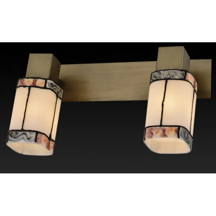 Спот TopLight Sylvia TL3770Y-02AB Цвет арматуры бронза Цвет плафонов коричневый от ImperiumLoft