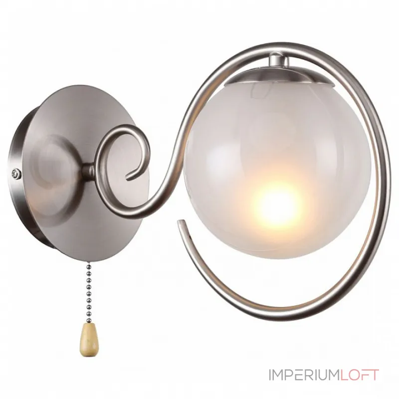 Бра F-promo Fabbio 2349-1W Цвет арматуры никель Цвет плафонов белый от ImperiumLoft Бра F-promo Fabbio 2349-1W Цвет арматуры никель Цвет плафонов белый от ImperiumLoft