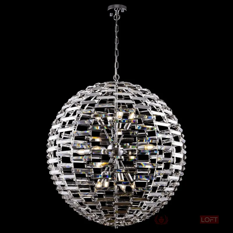 Подвесной светильник Maytoni Palla MOD092PL-12CH Цвет арматуры хром Цвет плафонов прозрачный от ImperiumLoft