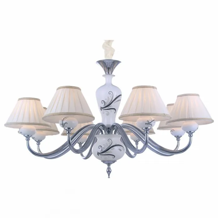 Подвесная люстра Arte Lamp Veronika A2298LM-8CC Цвет арматуры хром Цвет плафонов белый от ImperiumLoft