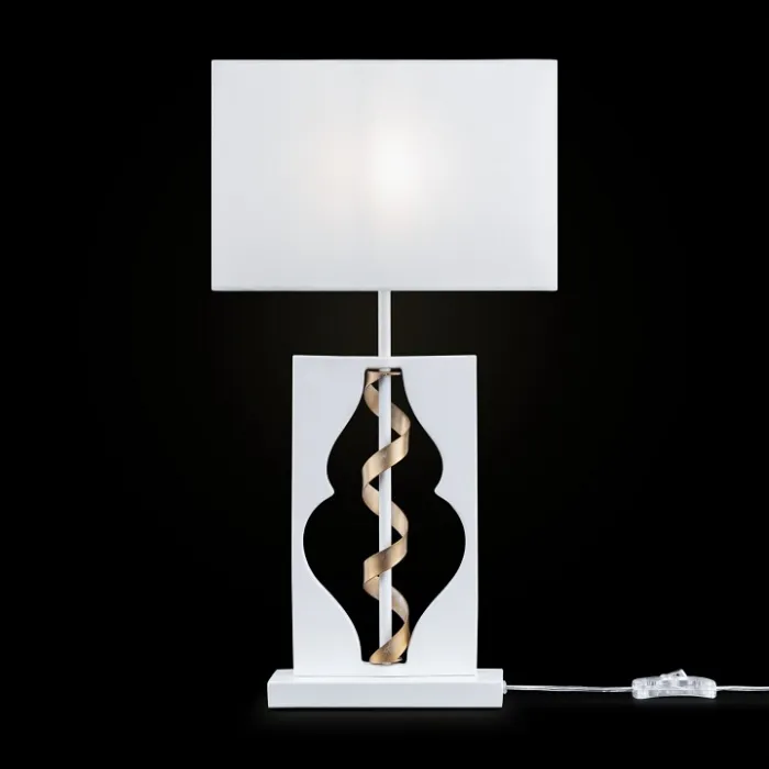 Настольная лампа декоративная Maytoni Intreccio ARM010-11-W Цвет арматуры золото Цвет плафонов белый от ImperiumLoft