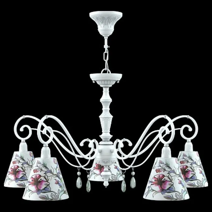 Подвесная люстра Lamp4You Classic 19 E3-05-WM-LMP-O-13-CRL-E3-05-GR-DN Цвет арматуры белый Цвет плафонов белый от ImperiumLoft