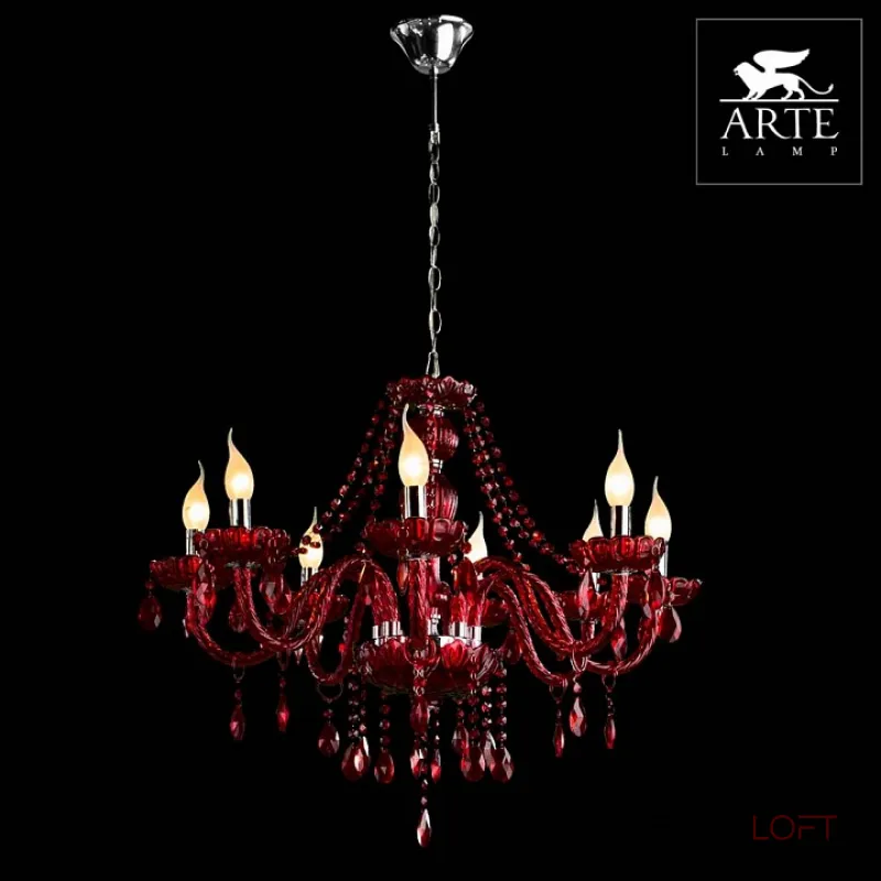 Подвесная люстра Arte Lamp Teatro A3964LM-8RD 