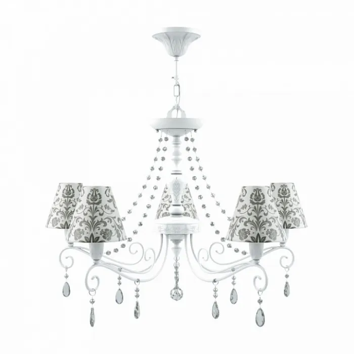 Подвесная люстра Lamp4You Provence 17 E4-05-WM-LMP-O-1-CRL-E4-05-TR-UP Цвет арматуры белый Цвет плафонов серый от ImperiumLoft