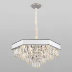 Подвесной светильник Bogate's Pelle 329/9 Strotskis Цвет арматуры хром Цвет плафонов белый от ImperiumLoft