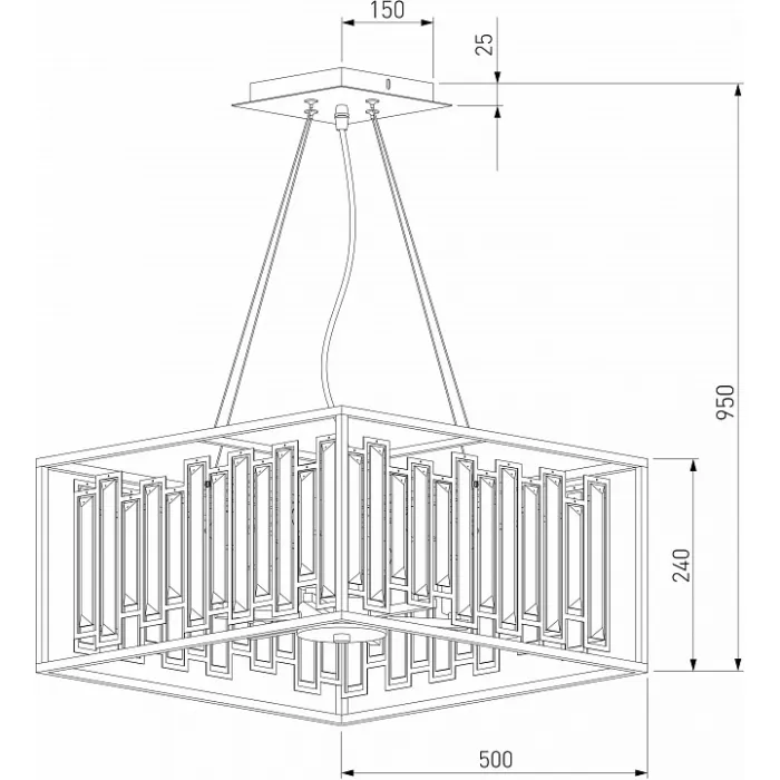 Подвесная люстра Bogate's Cella 377/6 Strotskis от ImperiumLoft