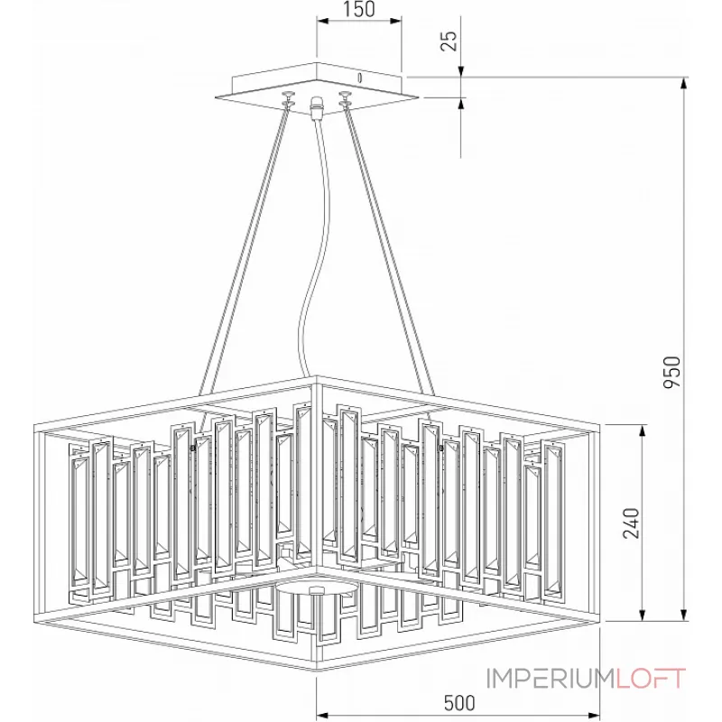 Подвесная люстра 377/6 Подвесная люстра 377/6
