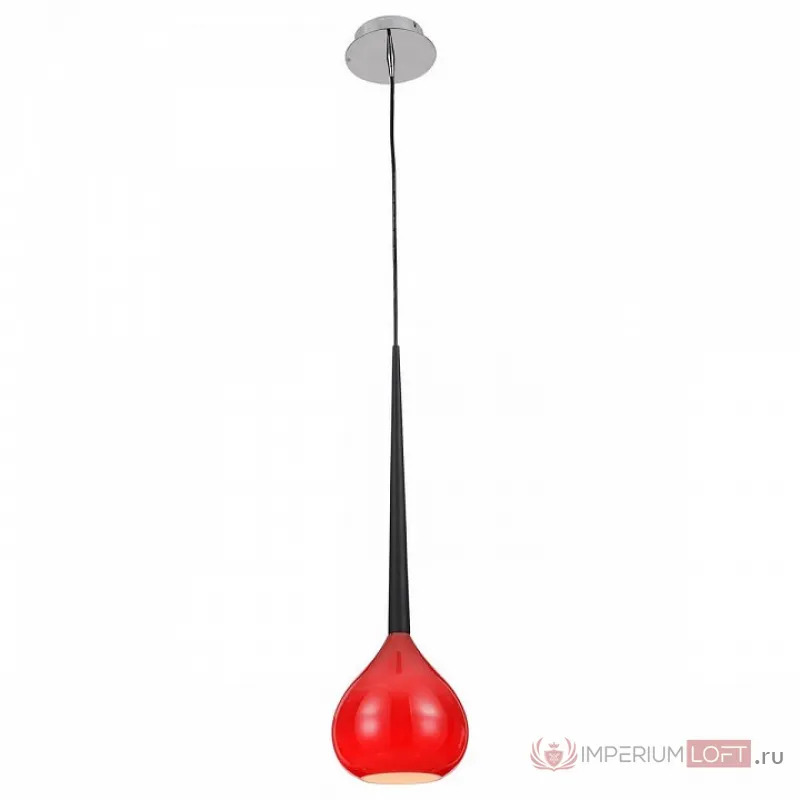 Подвесной светильник Zumaline Libra MD2128-1R Цвет арматуры хром Цвет плафонов красный от ImperiumLoft