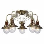 Потолочная люстра Arte Lamp Sailor A4524PL-5AB Цвет арматуры бронза Цвет плафонов прозрачный от ImperiumLoft