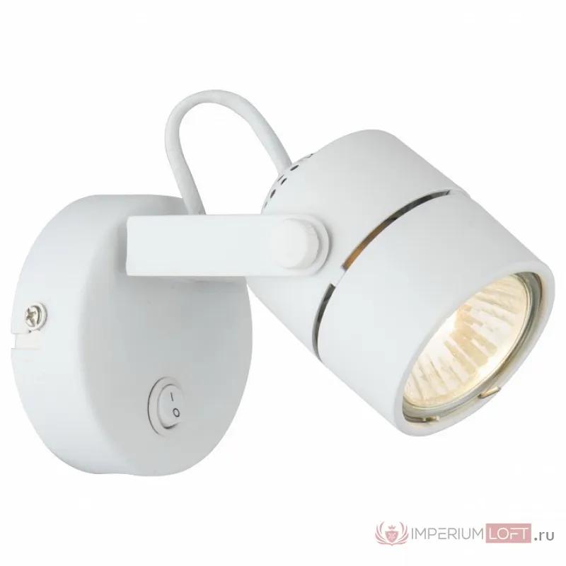 Бра Arte Lamp Lente A1310AP-1WH Цвет арматуры белый Цвет плафонов белый от ImperiumLoft