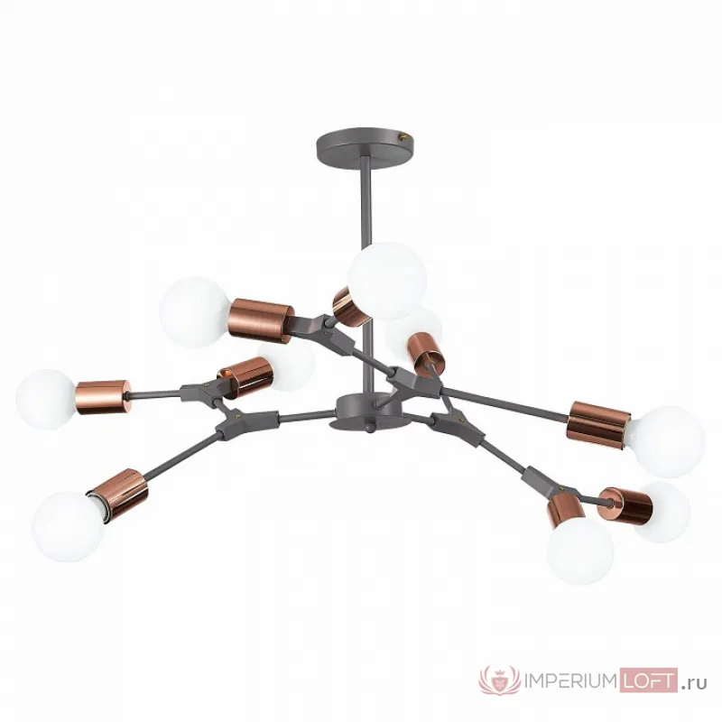Подвесной светильник EVOLUCE Palare SLE106403-09 Цвет арматуры серый от ImperiumLoft