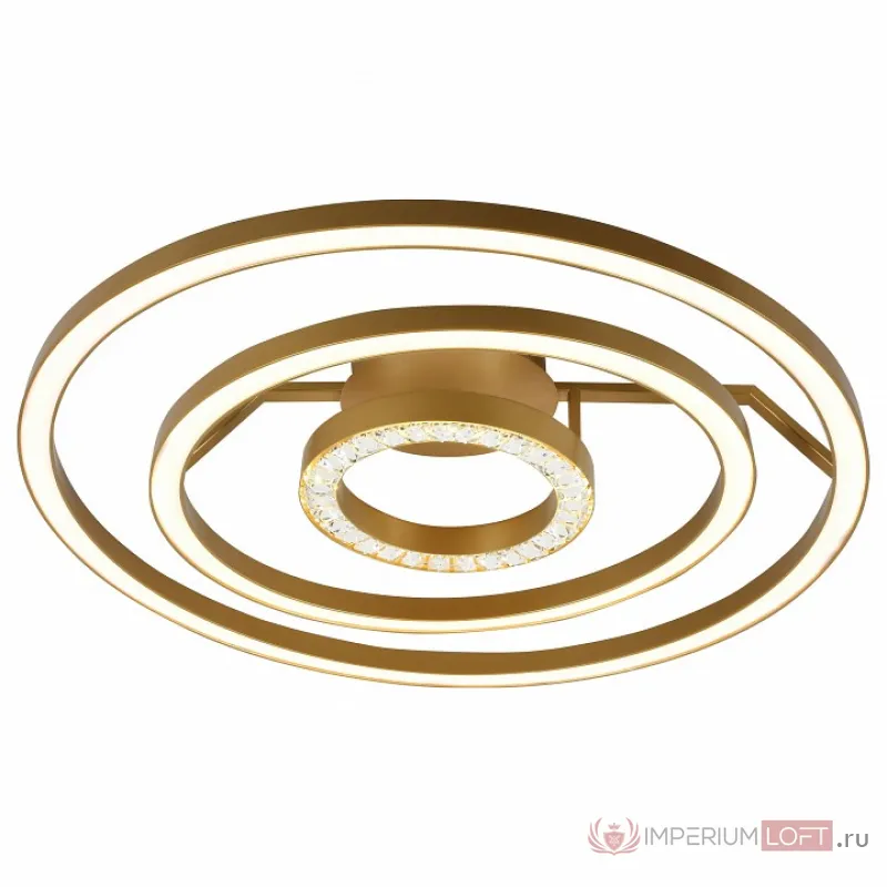 Накладной светильник Favourite Sanori 2546-3U Цвет плафонов прозрачный Цвет арматуры золото от ImperiumLoft