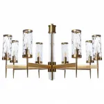 Подвесная люстра Divinare Sham 4505/17 LM-8 Цвет арматуры латунь Цвет плафонов прозрачный