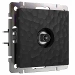 ТВ-розетка оконечная без рамки Werkel W1283008 (черный) Цвет арматуры черный