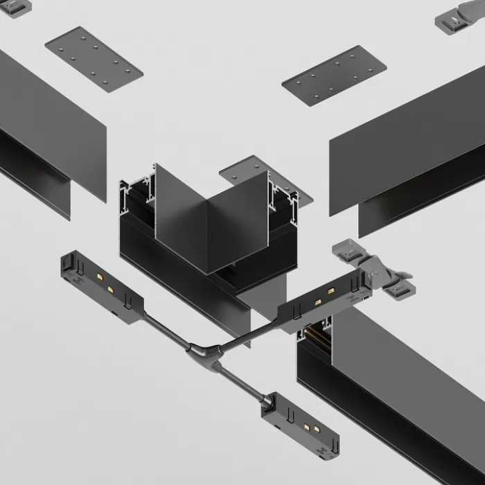 Соединитель T-образный для треков накладных Maytoni Accessories for tracks Gravity TRA010CT-41B от ImperiumLoft
