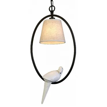 Подвесной светильник Favourite Birds 1594-1P Цвет арматуры черный Цвет плафонов кремовый