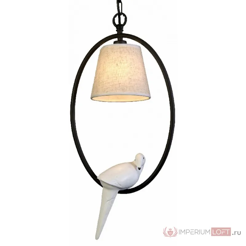 Подвесной светильник Favourite Birds 1594-1P Цвет арматуры черный Цвет плафонов кремовый от ImperiumLoft