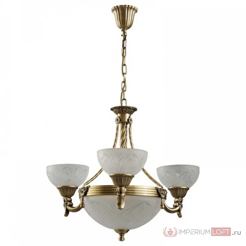 Подвесная люстра MW-Light Афродита 2 317012006 Цвет арматуры бронза Цвет плафонов прозрачный от ImperiumLoft