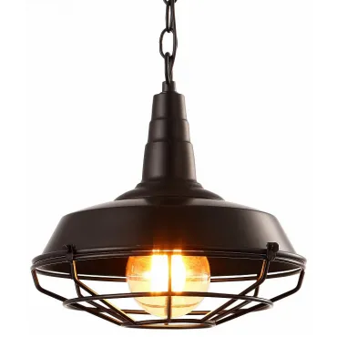 Подвесной светильник Arte Lamp Ferrico A9181SP-1BK Цвет арматуры черный Цвет плафонов черный