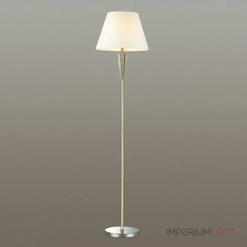 Торшер Lumion Loraine 3733/1F Цвет арматуры золото Цвет плафонов белый