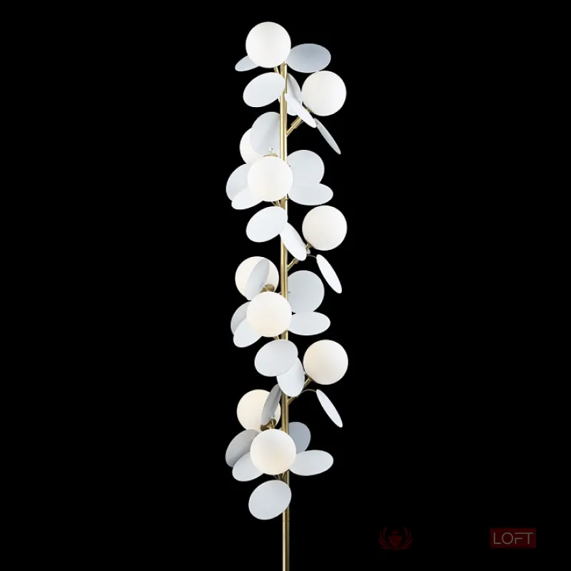 Торшер Loft it Matisse 10008F white Цвет арматуры золото Цвет плафонов белый от ImperiumLoft