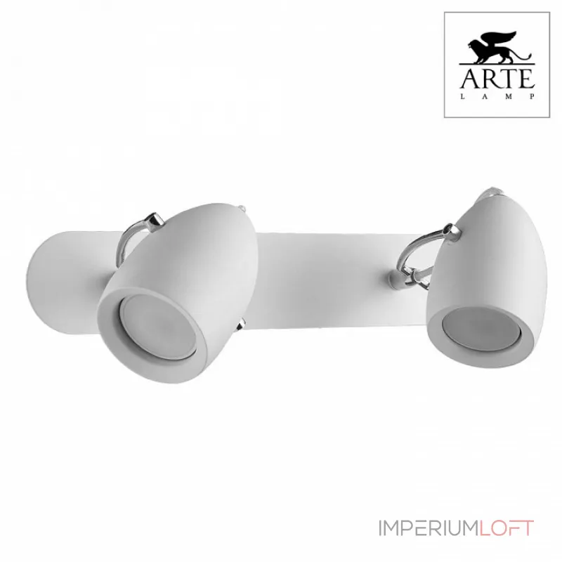 Спот Arte Lamp Atlantis A4004AP-2WH Цвет арматуры белый Цвет плафонов белый