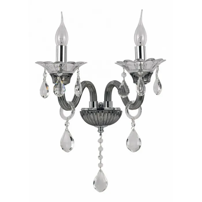 Бра Ideal Lux Colossal COLOSSAL AP2 GRIGIO Цвет арматуры хром Цвет плафонов прозрачный от ImperiumLoft