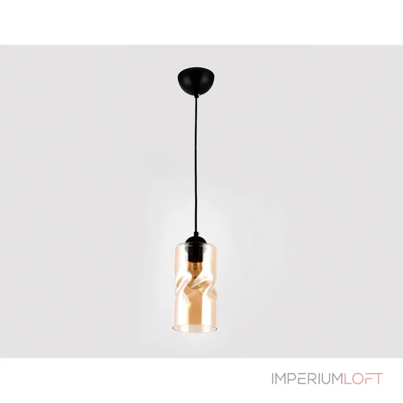 Подвесной светильник Ambrella Traditional 10 TR3555 Цвет плафонов янтарный Цвет арматуры черный