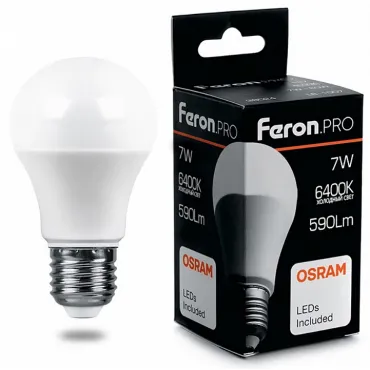 Лампа светодиодная Feron LB-1307 E27 7Вт 6400K 38025