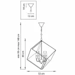 Подвесная люстра Lightstar Gabbia 732367 от ImperiumLoft