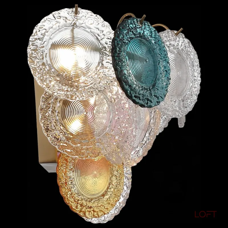 Бра ST-Luce Coneli SL420.201.05 Цвет арматуры медь Цвет плафонов разноцветный Бра ST-Luce Coneli SL420.201.05 Цвет арматуры медь Цвет плафонов разноцветный