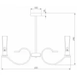 Люстра на штанге Eurosvet Rosher 60141/6 хром от ImperiumLoft