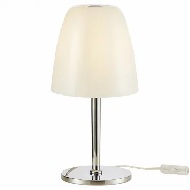 Настольная лампа декоративная Favourite Seta 2961-1T Цвет арматуры хром Цвет плафонов белый
