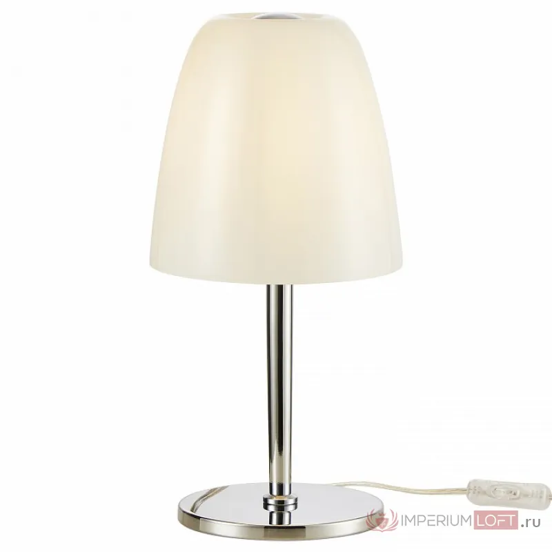 Настольная лампа декоративная Favourite Seta 2961-1T Цвет арматуры хром Цвет плафонов белый от ImperiumLoft