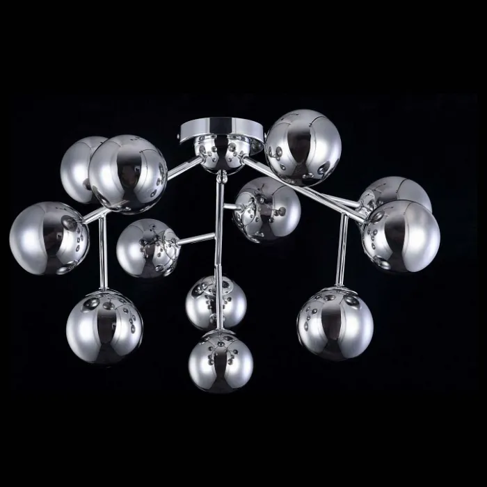 Потолочная люстра Maytoni Dallas MOD545PL-12CH Цвет арматуры хром Цвет плафонов серый от ImperiumLoft