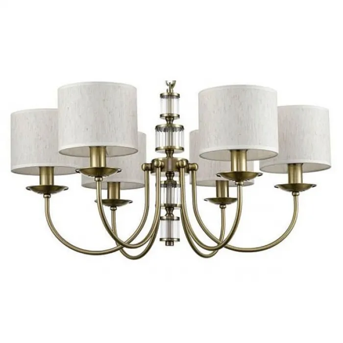Подвесная люстра Vele Luce Soprano VL4194P06 Цвет арматуры бронза Цвет плафонов кремовый от ImperiumLoft