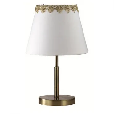 Настольная лампа декоративная Lumion Placida 2998/1T Цвет арматуры бронза Цвет плафонов белый от ImperiumLoft