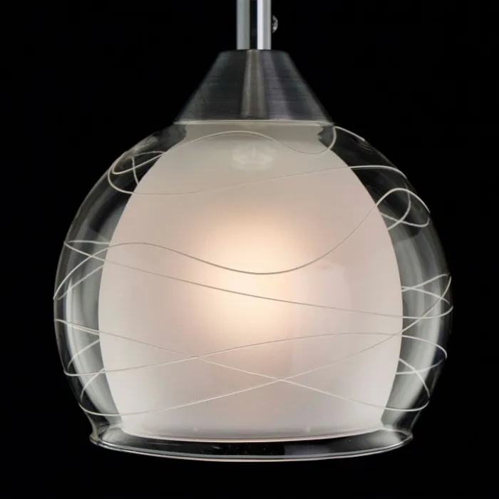 Подвесной светильник Citilux Буги CL157112 Цвет плафонов белый Цвет арматуры хром от ImperiumLoft