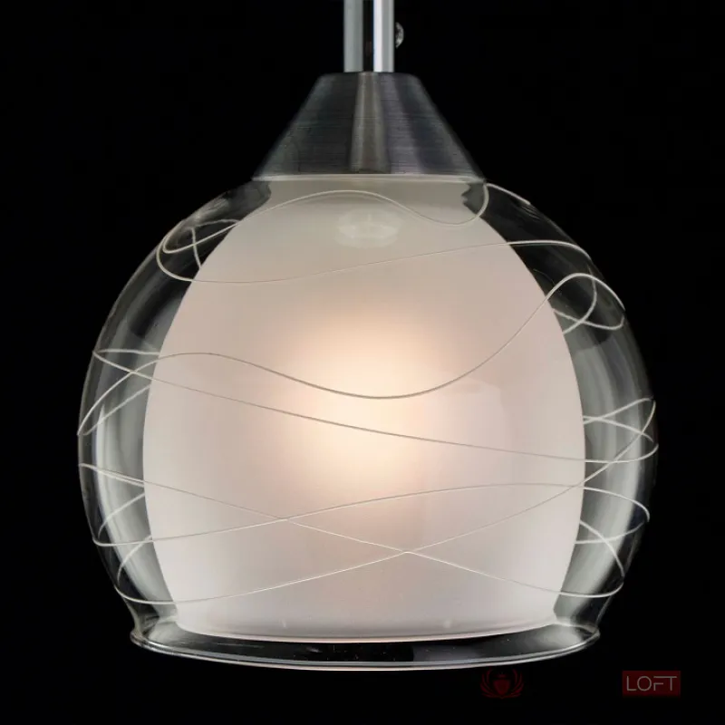 Подвесной светильник Citilux Буги CL157112 Цвет плафонов белый Цвет арматуры хром от ImperiumLoft