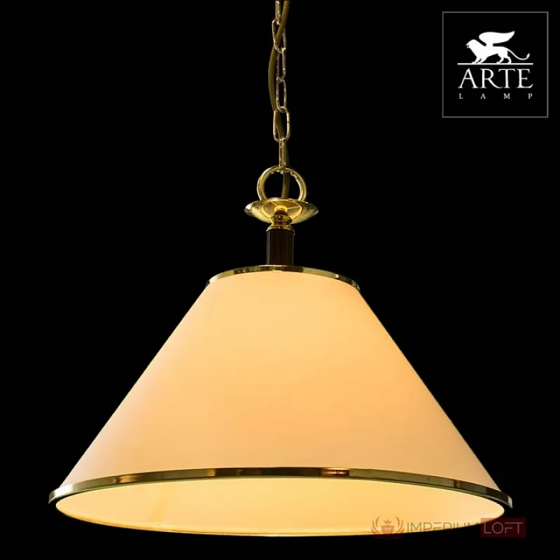 Подвесной светильник Arte Lamp Catrin A3545SP-1GO Цвет арматуры золото Цвет плафонов золото от ImperiumLoft