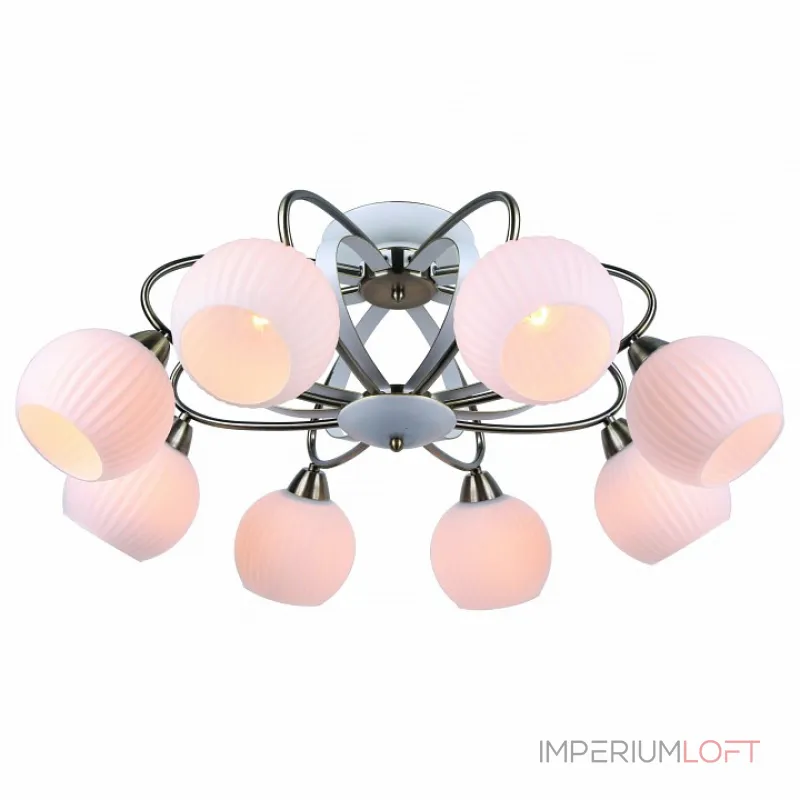 Потолочная люстра Arte Lamp Ellisse A6342PL-8WG Потолочная люстра Arte Lamp Ellisse A6342PL-8WG
