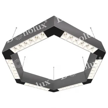 Подвесной светильник Donolux DL18515 DL18515S111А36.34.500WB Цвет арматуры серебро Цвет плафонов черно-белый