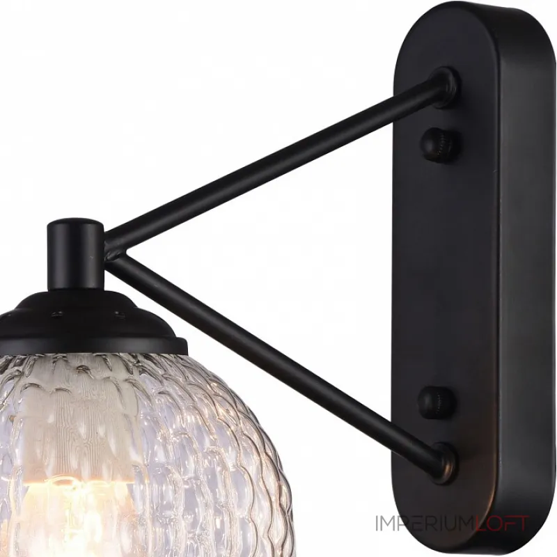 Бра Rivoli Valery A1 BK Б0038085 Цвет арматуры черный Цвет плафонов прозрачный Бра Rivoli Valery A1 BK Б0038085 Цвет арматуры черный Цвет плафонов прозрачный